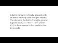 Ball Height and Quadratic Inequalities