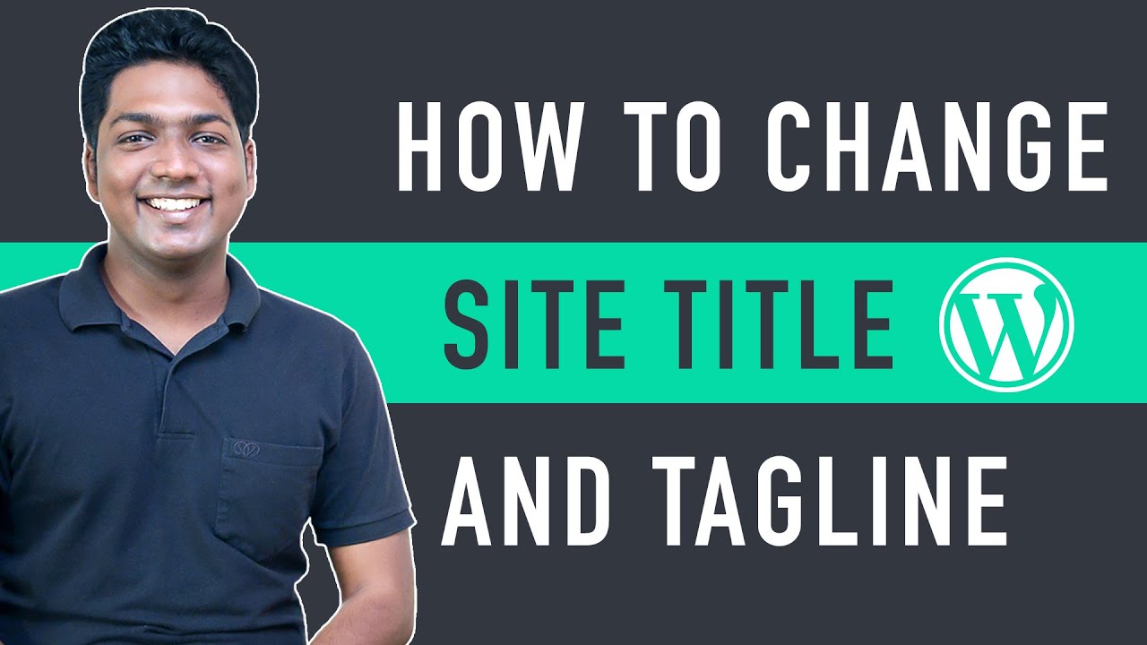 How to Change Site Title and Tagline in WordPress - Website Learners