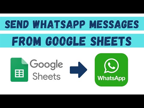 comment programmer un message sur whatsapp depuis Google Sheets