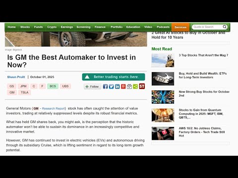 Zacks Strategist Shaun Pruitt Discusses GM\'s Record EV Sales