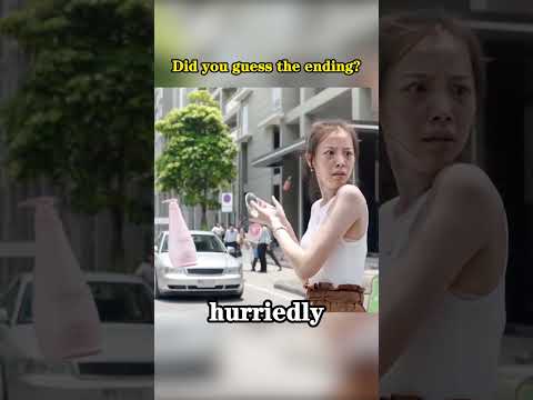 A beauty almost gets hit by a car, but her first thought is to wash her hair? #clips #funny #shorts
