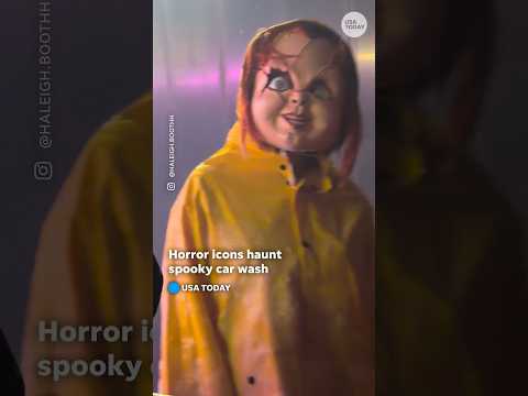 Horror icons turn car wash <strong>into</strong> a scream-filled ride. See the <strong>video</strong>.