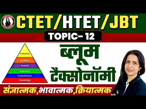 HARYANA JBT/HTET/CTET CDP | BLOOM'S TAXONOMY & DOMAINS OF LEARNING | CDP IMPORTANT TOPIC