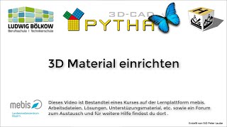 3D Material einrichten