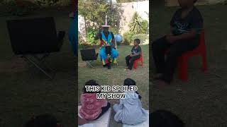 This Kid spoiled my show #funnycomedy #funny #funnyvideo