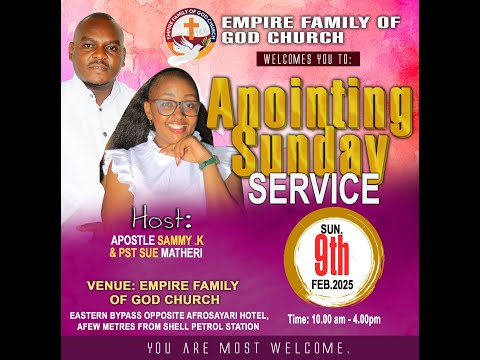 ANOINTING SUNDAY SERVICE  PART 2 WITH: APOSTLE SAMMY K