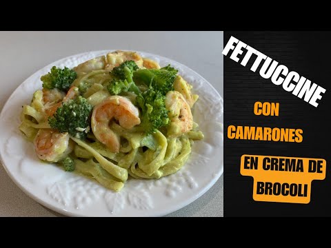 fetuccinne con camarones