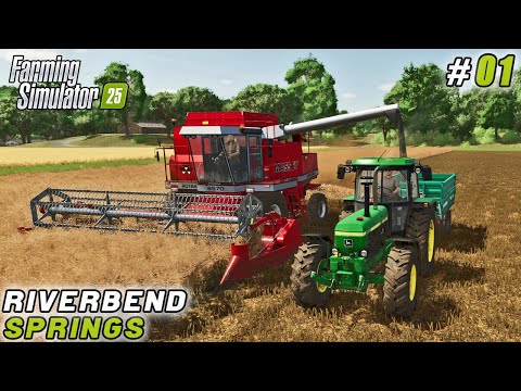 Making Every Grain Count: Wheat & Canola Harvest + Contract Work! | Riverbend Springs | FS 25 | #01