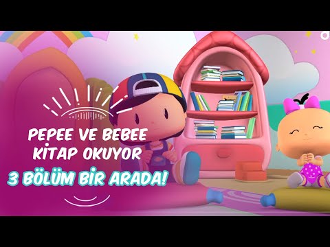 Pepee ve Bebee Kitap Okuyor📖 Leliko ve Pisi İle 3 Bölüm Bir Arada | Düşyeri