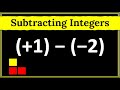 Subtracting Integers Using the Opposite Method