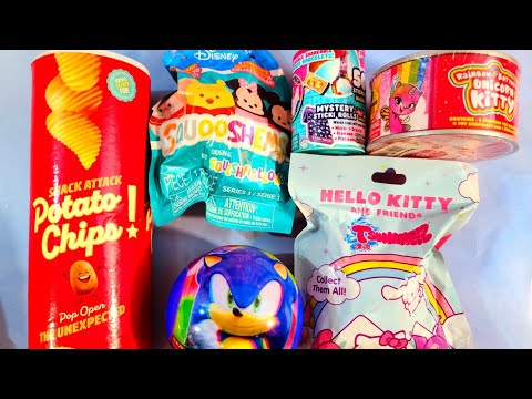 10 Minutes HelloKittyAndFriends SONIC PRIME 2 Disney Squooshems [ASMR] Satisfying