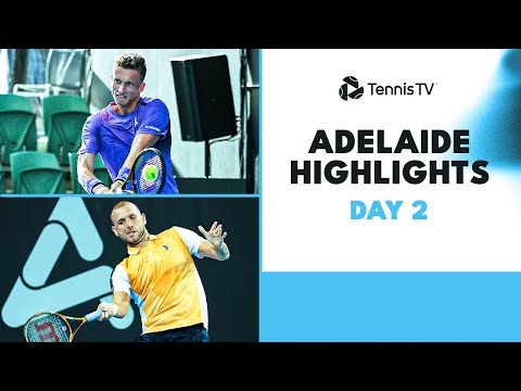 Evans & Hijikata Lock Horns; Bublik, Lehecka, Sonego & More Feature | Adelaide 2024 Day 2 Highlights