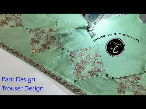 Simple and elegant Trouser design idea | Best sewing tutorial for Pant Design #pantdesign