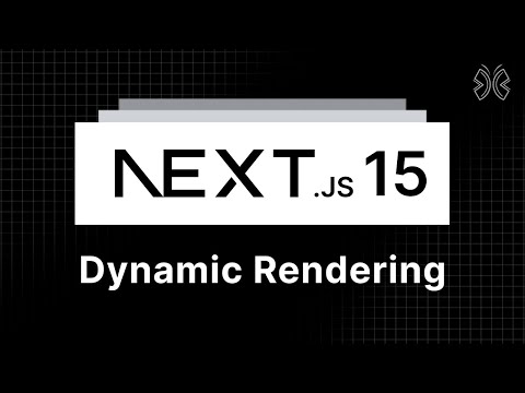 Next.js 15 Tutorial - 55 - Dynamic Rendering