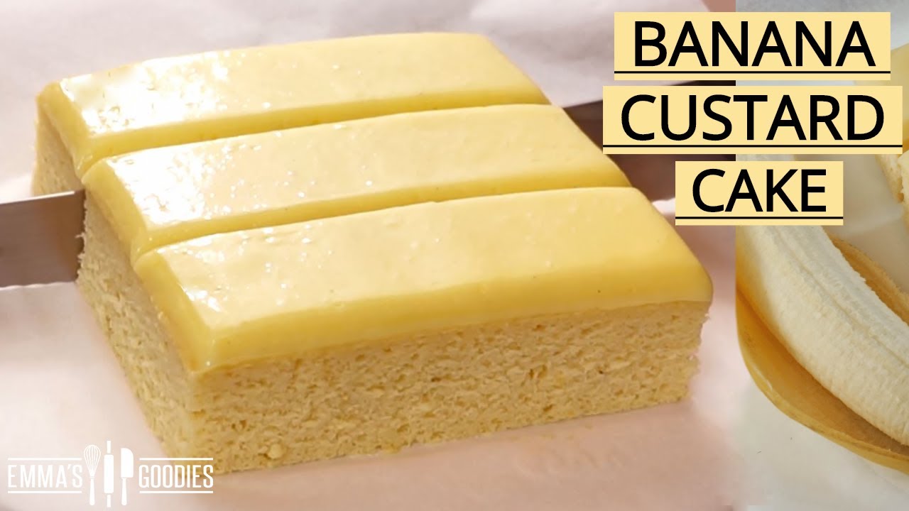 Ditch the Banana Bread and make THIS instead! Banana Custard Cake