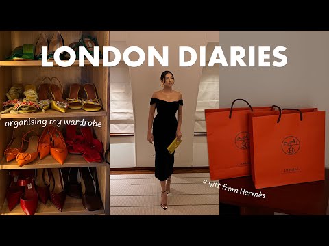 Hermes sent me a gift + wardrobe sneak peek + dinner with Tom Ford | LONDON DIARIES