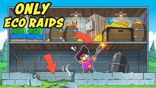 YouTube thumbnail for SebbyK's video titled 'How far can I get ONLY ECO RAIDING for 24 hours in Rust?'
