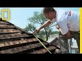 Ex-Amish Volunteers in Carpentry Projects