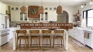 HOW WE DESIGNED OUR KITCHEN Save vs Splurge | Kitchen Design Inspo | DIY Outdoor Fire Pit