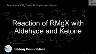Reaction of RMgX with Aldehyde and Ketone