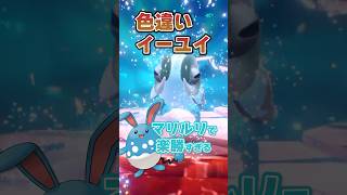 【朗報】色違いイーユイ出現!!!マリルリで倒しまくろう!!! #ポケモンsv
