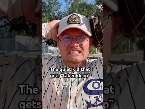The quiet kid that gets “taken deep” | #baseball #skit #content #shorts
