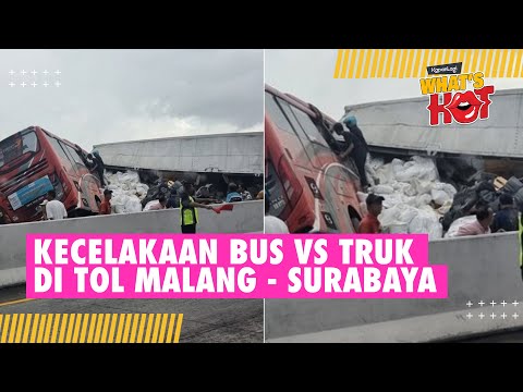 Kecelaka4n Bus Karyawisata Dan Truk Di Tol Malang - Surabaya Hari Ini, 2 Orang Jadi Korb4n?