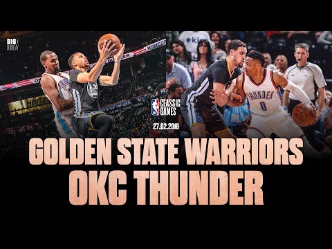 CURRY FACE À KD ET WESTBROOK ! Golden State Warriors - OKC Thunder 2016 / NBA Classic Games