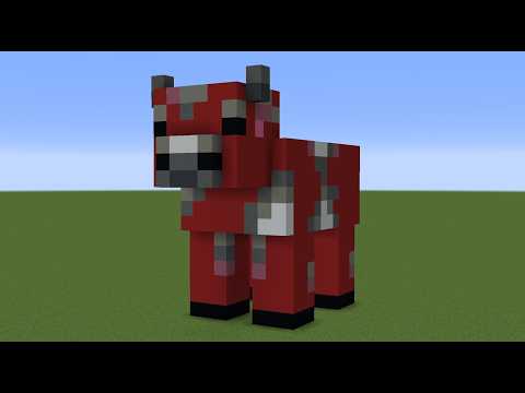How To Make a Baby Mooshroom Statue In Minecraft 🐄🍄