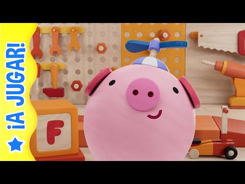 El taller de Oink. ¡Adivina el vehículo! 💦🔥PIM PAM PINO 🌈 APRENDER JUGANDO