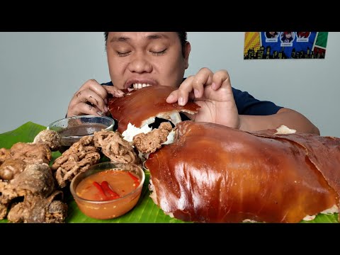 Malaking Lechon Belly + Chicharon Bulaklak + Dinuguan - Cravings from Talisay Lechon