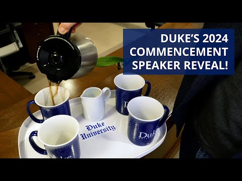 Duke's 2024 Commencement Speaker Reveal 🎓