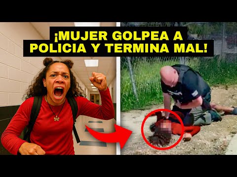 Cuando MUJERES se ENFADAN y ATACAN BRUTALMENTE a los POLICIAS frente a TODOS