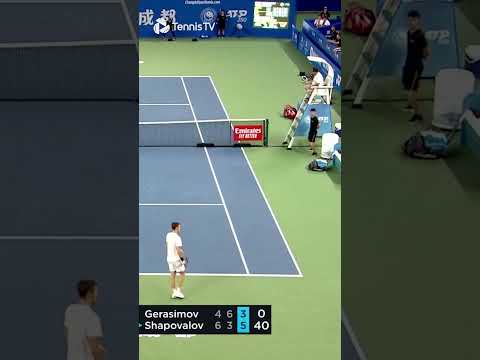 Shapovalov Stunning Jumping Backhand 🚀