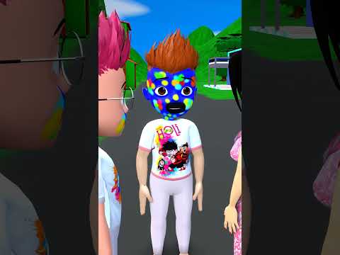 Priti_Ne_Suraj_ke sath Holi khela Happy Holi 2025😍🙏😁😳💞Cartoon_granny_short_tmkoc_shortscomedy#shorts