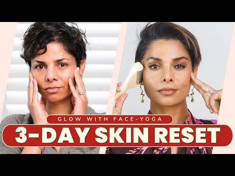 3-Day Skin Reset for Dehydrated Skin Over 40 | My Summer Glow Routine + Face Yoga