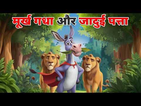 मूर्ख गधा और जादुई पत्ता | MOORKH GADHA AUR JADUI PATTA KAHANI | HINDI MORAL STORY | HINDI KAHANI