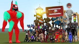 NEW HELLISH BANBAN GARTEN OF BANBAN 8 VS ALL TREVOR HENDERSON CREATURES in Garry's Mod!