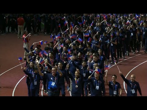 Parade of nations and athletes in the 2019 SEA Games closing