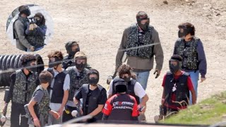 Ben Affleck lovingly cradles ex wife Jennifer Garner while playing paintball