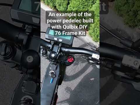 An example of the power pedelec built with Qulbix DIY 76 Frame Kit