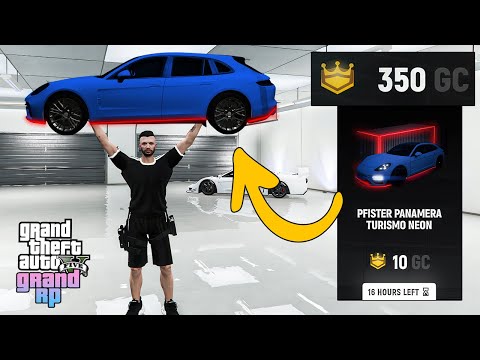 GTA 5 GRAND RP DE 12.000 TL (350 GC) İLE PORSCHE PANAMERA TURISMO NEON SANDIK AÇILIMI !