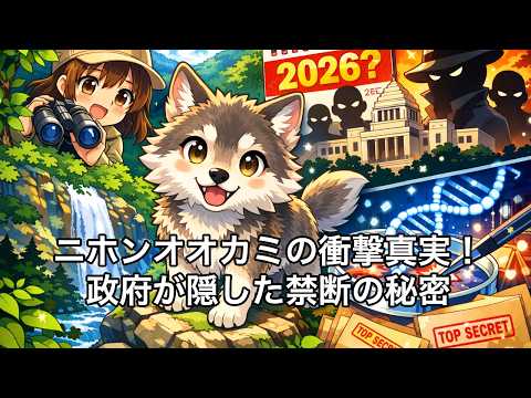 【絶滅種の再臨】ニホンオオカミは今も生きている?2026年、奧多摩で發見された個體のDNA解析が暴く、政府が100年隱した禁斷の理由。