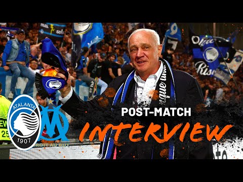 UEL ritorno SF | Atalanta-Olympique de Marseille 3-0 | La felicità del Presidente Antonio Percassi🇬🇧