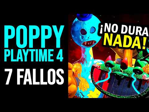 POPPY PLAYTIME: 7 FALLOS (Bien Feos) del CAPITULO 4