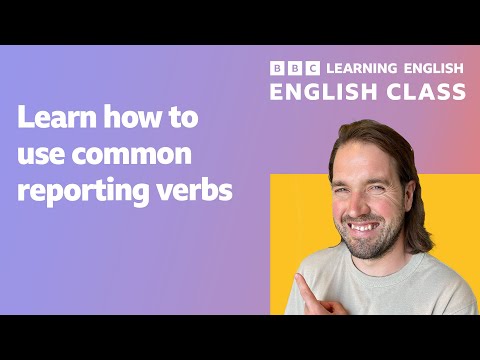 Live English Class: Common reporting verbs