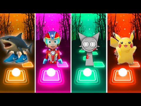 Tralalero Tralala 🆚 Paw Patrol 🆚 Sprunki Eater 🆚 Pikachu Coffin Dance Cover Tiles Hop