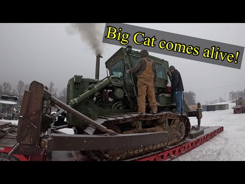 We awaken an American sleeping Giant Cat D7G ex military dozer