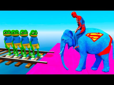 SPIDERMAN CARS Racing Challenge on Parkour Rampa ! SUPERHERO HULK Iron Man Goku Race Car GTA 5 MODS