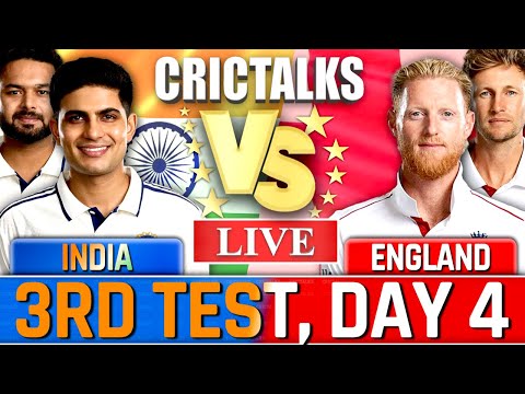 IND v ENG, 3rd Test, Cricket Match Live, Live Cricket, Score, India vs England, Day 4 Live Cricket